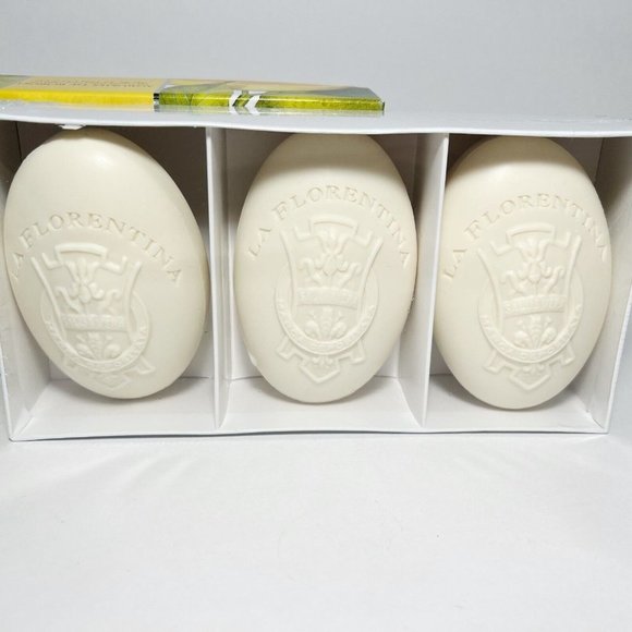 La Florentina BOBOLI CITRUS 3 Bars X 5.3 oz/ 150 g Embossed Luxury-Italy - Picture 2 of 3